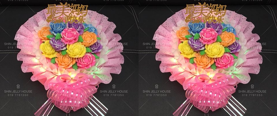 康乃馨花束燕菜 Carnation Jelly Bouquet