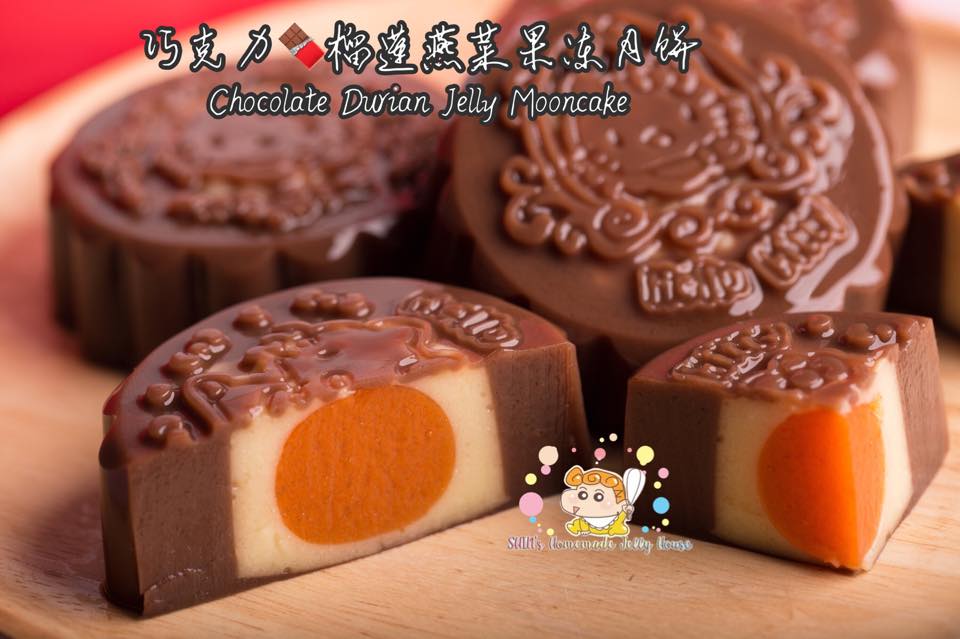 巧克力榴莲燕菜月饼 巧克力榴莲燕菜月饼
