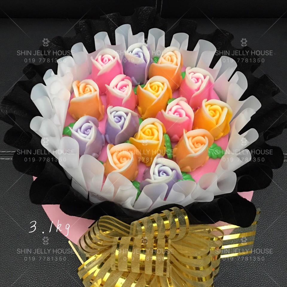 漂亮立体玫瑰花花束